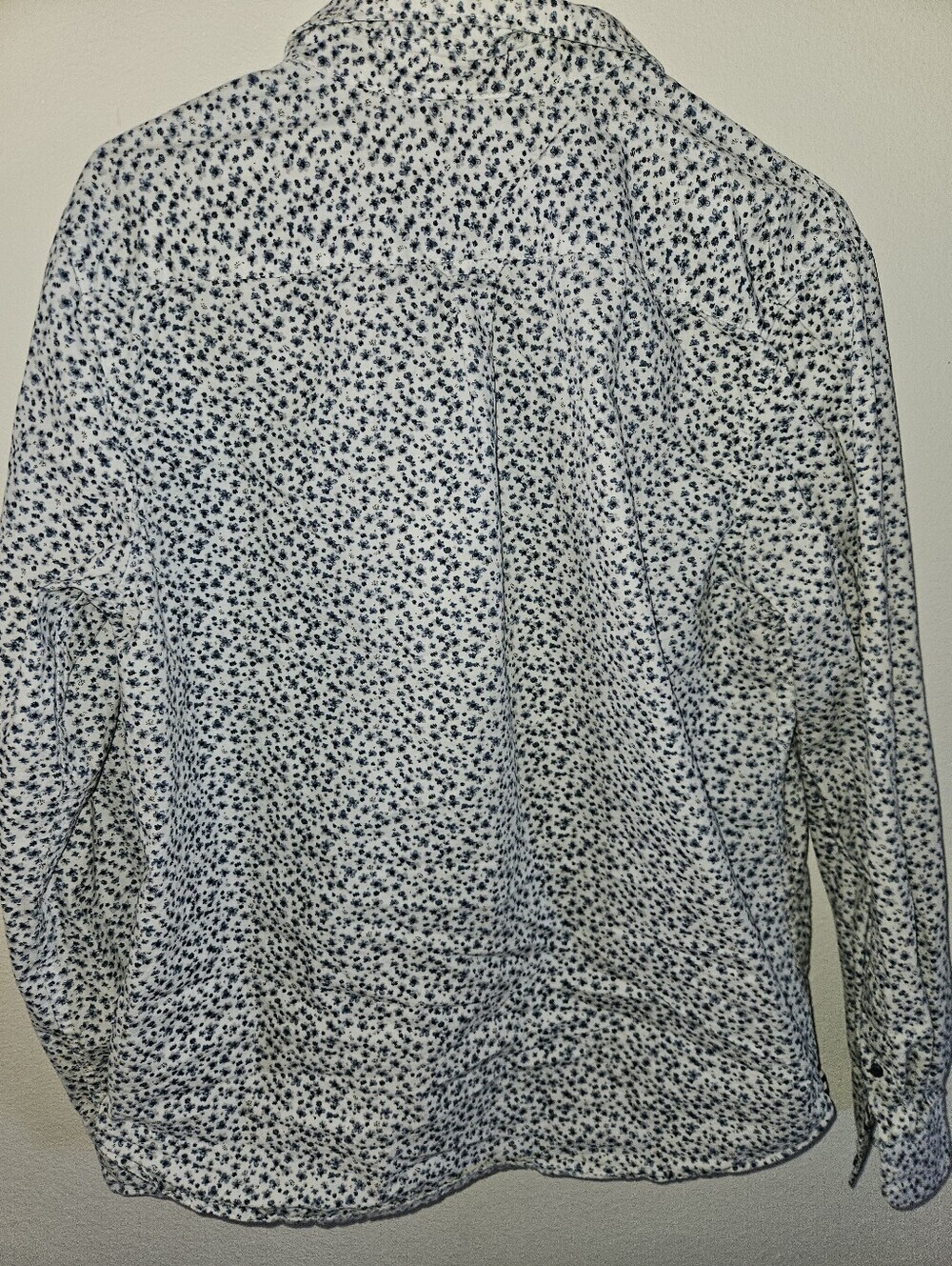 Denim & Flower Womans Floral Print Long Sleeve Button Up Shirt Size L - Picture 9 of 11